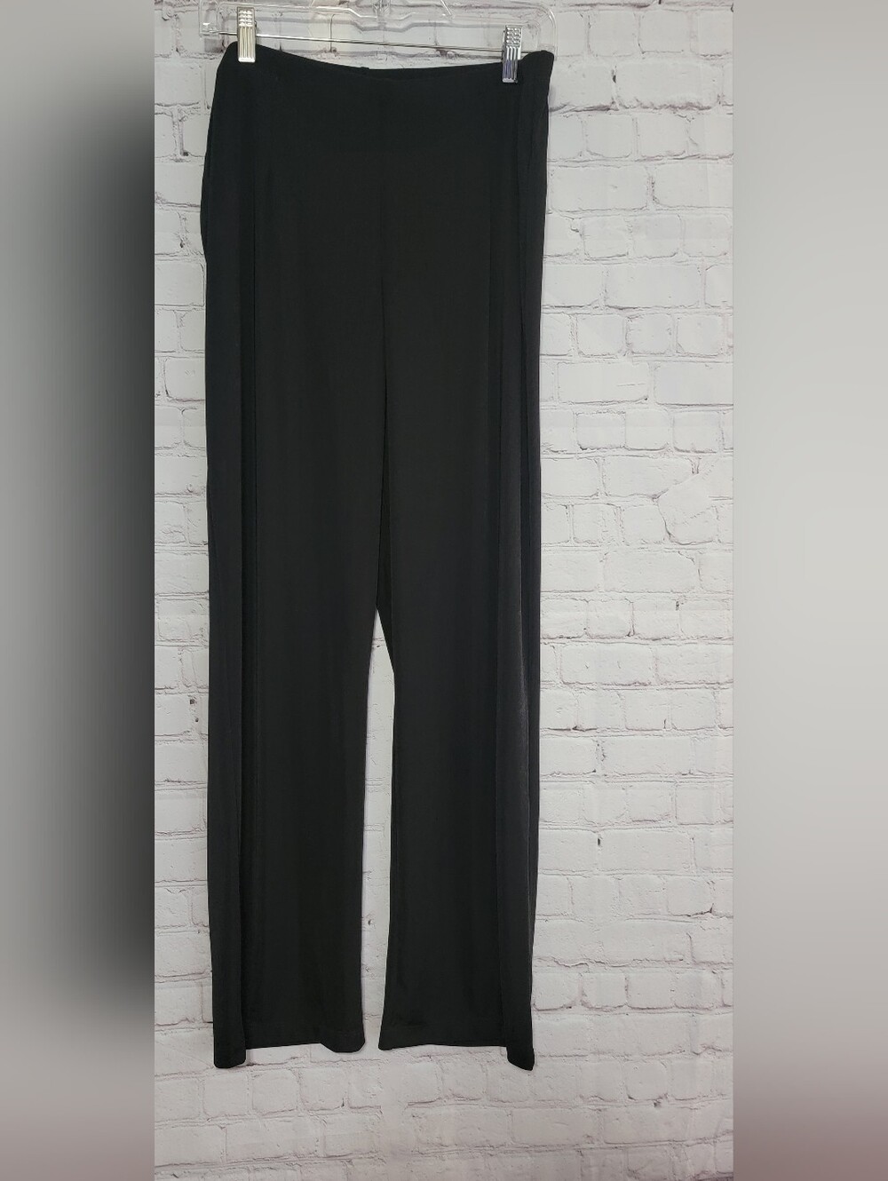 Chico's Black Wide-Leg Knit Pants Size 2 *Large*